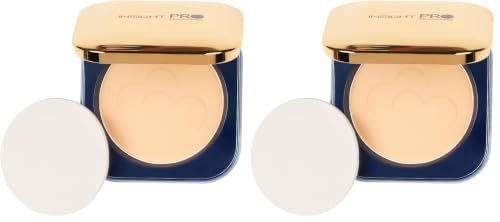 Image of INSIGHT All Day Matte Compact Foundation - (Sand) | Buildable Coverage, Flawless Finish | Lightweight, Long-Lasting Pressed Powder | Oil Control Face Makeup - 11g (Pack of 2)