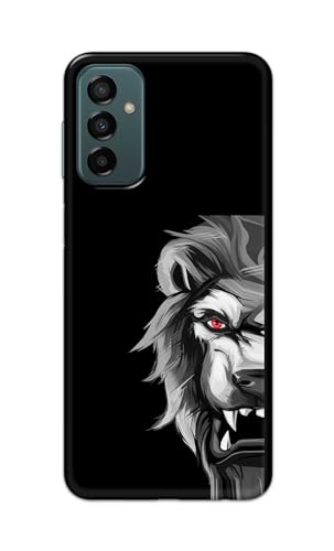 Image of Plastic Printfidaa Printed Hard Back Cover Case For Samsung Galaxy F23 5G | Samsung Galaxy M23 5G Back Cover (Angry Lion) -112,Multi