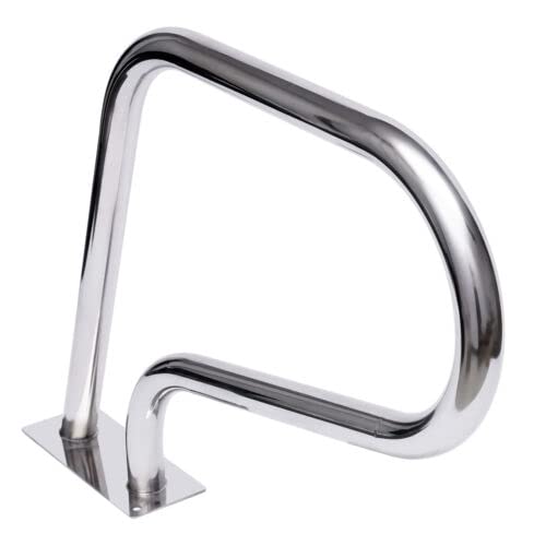 Edelstahl Poolgeländer, Einstiegshilfe Handrail U-Förmiger mit Griffabdeckung Swimmingpool Handläufe für Schwimmbäder Schräglagen Spa Wasserpark
