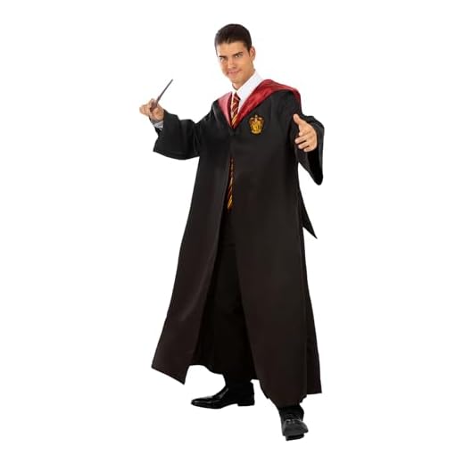 Funidelia | Disfraz Harry Potter - Gryffindor para hombre y mujer Hogwarts, Magos - Disfraz para adultos y divertidos accesorios para Fiestas, Carnaval y Halloween - Talla M - Negro