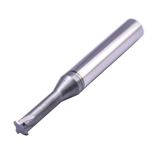 Image of BestParts 3 /8 inch 14-40 TPI Single Pitch Solid Carbide Thread end Mill - AlCrN Coated, 4 Flute, .290 inch Cutting Diameter, 3 /8 inch Shank Diameter, Necked to Thread .875 Deep, 3 inch Overall Length