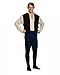 Star Wars Deluxe Hans Solo Costume, Black/Blue, X-Large