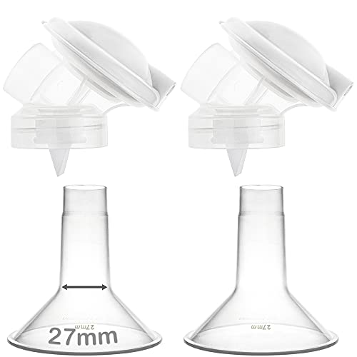 Nenesupply Connector 27mm Flange Compatible with Medela Membrane Pump in Style Freestyle Flex Swing Maxi Breastpump Medela Pumpinstyle Parts Replace Medela Personal Fit Flex Replace Medela Pump Parts