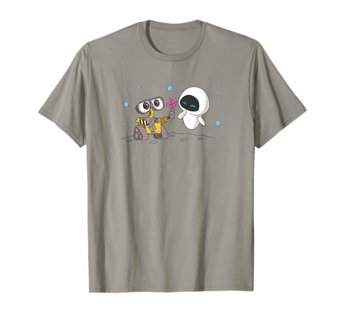 Disney Wall-E & Eve Moonscape Pinwheel T-Shirt Small