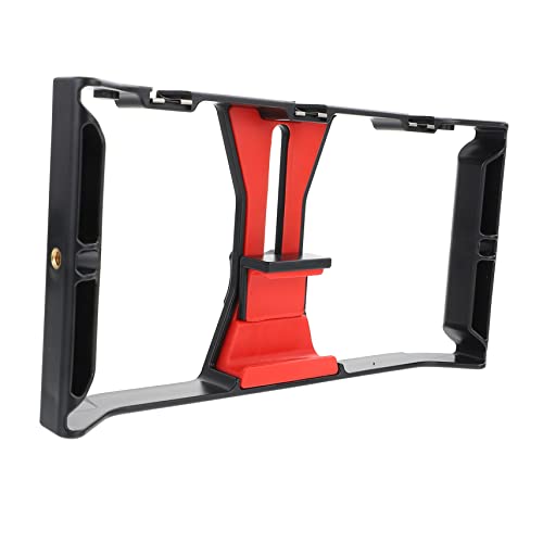 Veemoon Phone Stabilizer Grip Smartphone Video Rig for Filmmaking Vlogging and Live Streaming Compatible All Smartphones Includes Mounting Options for Led Light and Microphone