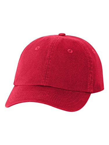 Valucap - Small Fit Bio-Washed Dad Hat - VC300Y - Adjustable - Red