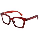 Eyekepper Reading Glasses Women Stylish Eyeglasses Readers - Red +3.00