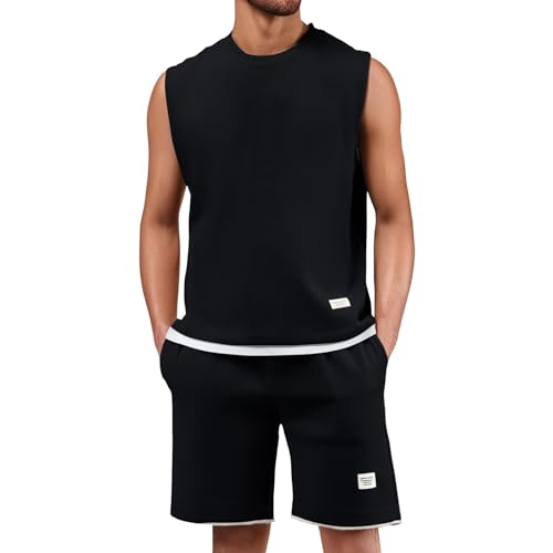 Tenue d'été Y2K contre la chaleur avec ce short et débardeur homme