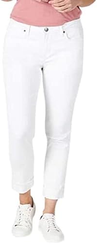 Riders by Lee Indigo Womens Fringe Cuff Boyfriend Jean