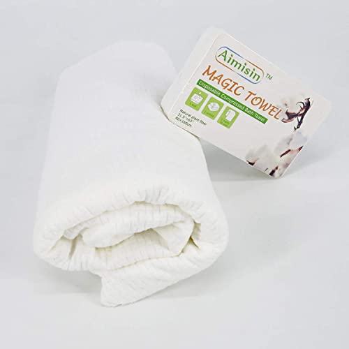 Aimisin Compressed Towels Disposable Soft Durable Towels 100% Cotton For Home Bathroom Travel Camping (L-31.5''X 63''-2Pack(10Pcs)) #TOP5