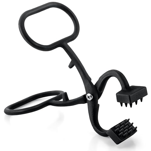 Ceoighe Skinning Claw Hide Puller Skinning Tool, Durable All Metal Versatile 10" Length Hunting Deer Skinning Claw, Efficient Butcher Hide Puller with Large Gripping Teeth & Scissor Like Acti...