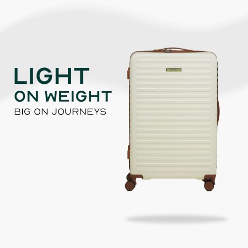 Image of Assembly Stark Trolley Bag Set of 3-20, 24, 28 Inch Hard Shell Polycarbonate Luggage Set with TSA Lock 8 Spinner Wheels Moon White