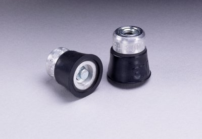 3M 77724 Medium Black Roloc TS and TSM Disc Pad - 1 in DIA - 1/4