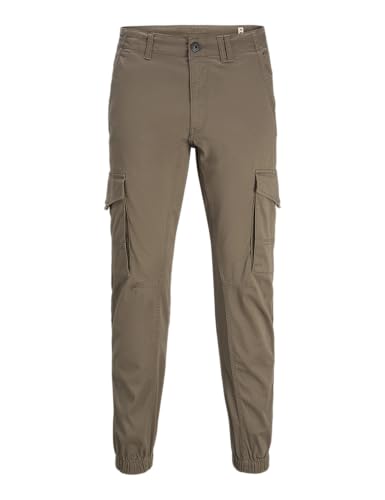 Pantalon Cargo JACK & JONES Jpstpaul Jjflake Morel 31W 34L pour homme coupe droite confortable