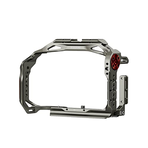 TILTA Full Camera Cage for Canon R6 Mark II with ARRI Rosette, NATO Rail, Cold Shoe and 1/4?-20 Threads with Locating Pins, Camera Protect Rig - Grey TA-T45-FCC-TG
