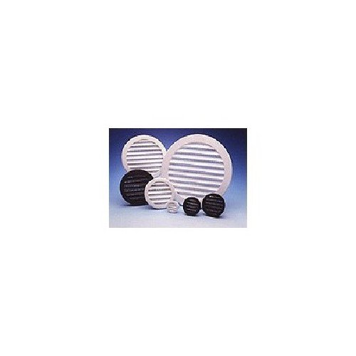 Maurice Franklin Plw100-1" Round Plastic Louver W/ Insect Screen, White, Bag/6