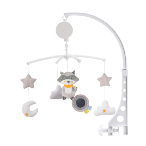Mobile musical berceau rotatif avec cloches éoliennes pour lit bébé