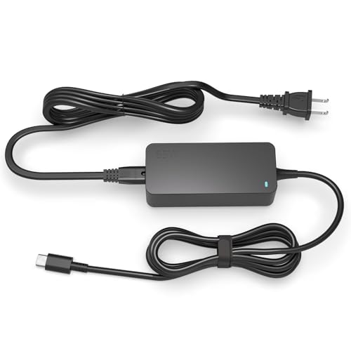 65W USB-C Fast Charger Fit for LG Gram 17 16 15 14 Laptop Model 17Z95P 17Z90Q 17Z90R 17Z90S 16T90P 16Z90P 16Z90Q 16Z90R 16Z90S 15Z90P 15Z90Q 15Z90R 14T90S 14Z90P UL Safety Certified Adapter Power Cord