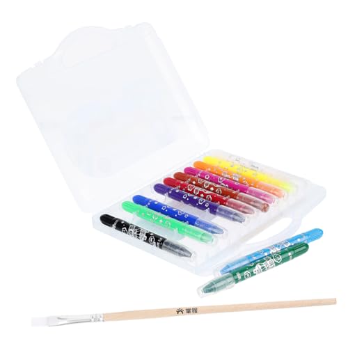 VICASKY Kids Crayons for Toddlers 12pcs Giant Crayons Washable Oil Pastels Perfect for Drawing Painting Safe for Kids