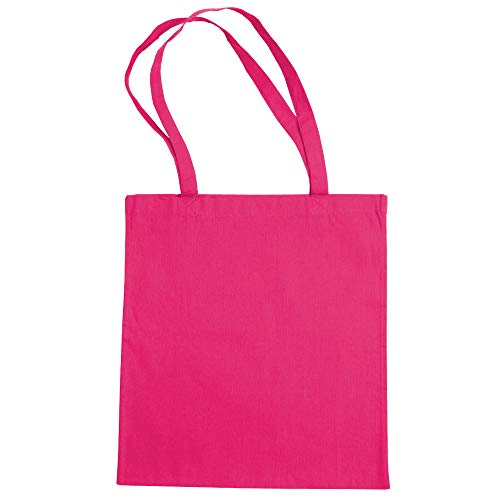 Jassz Bags Beech Cotton Large Handle Shopping Bag/Tote (One Size) (Pink)