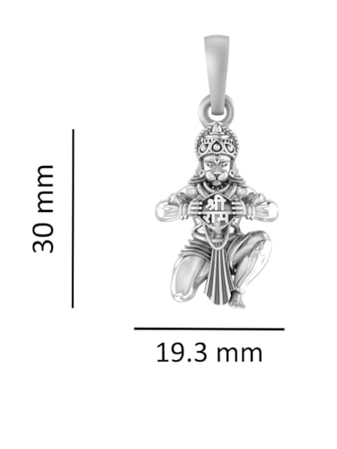 AKSHAT SAPPHIRE 92.5% Purity 92.5% Pure Silver Pendant for Men and Women Health Prosperity