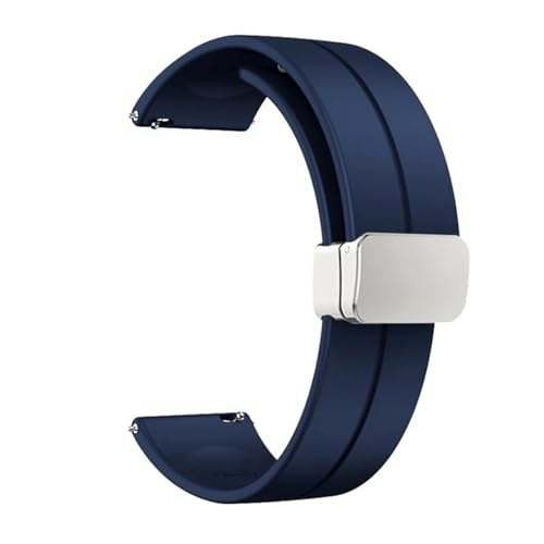 LYBELIRH Casio Swordfish MDV-106 MDV106 MDV-107 MTPVD01 Ή Water Ghost VREHb`Xgbv 5374 Xgoh 22mm o[X|[cEHb`oh(Blue-silver