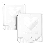 BRIOFOX Adhesive Shower Curtain Rod Holder | 3M Adhesive | Heat Resistant | Waterproof | Industrial Shower Rod Mount Retainer for Wall, 2 Pack, Transparent (Rod Not Included)