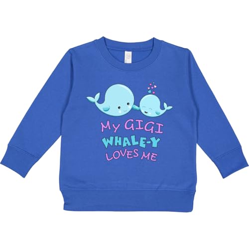 inktastic My Gigi Whale-y Loves Me Toddler Sweatshirt 7 Royal 294ca