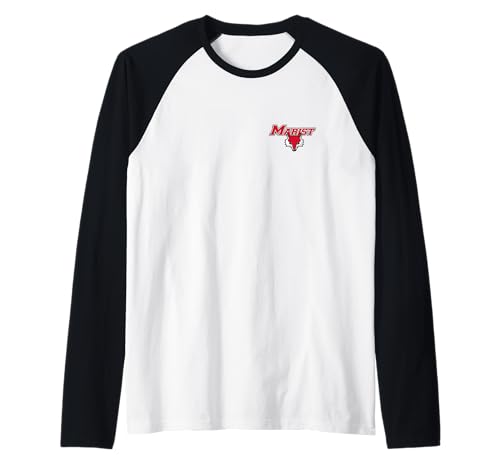 Marist Red Foxes Left Chest Icon Officially Licensed Raglan Baseball Tee