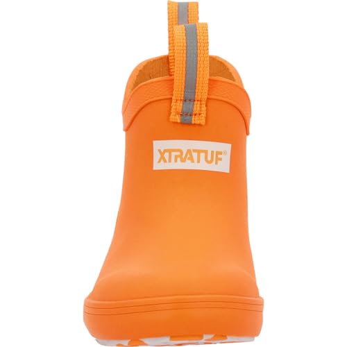 Xtratuf Little Kids Ankle Deck Boot, Neon Orange, Size 7(M)3