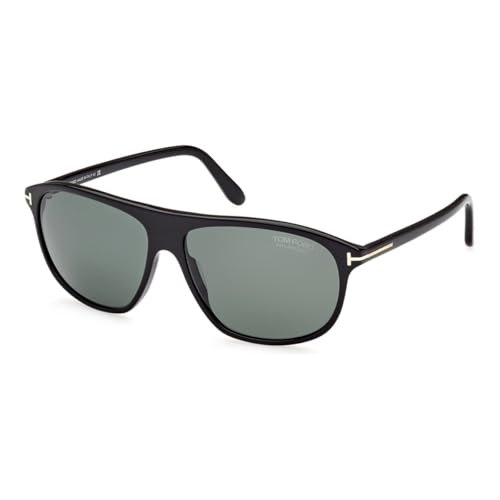 Tom Ford Prescott Polarized Green Navigator Men's Sunglasses FT1027 01R 60