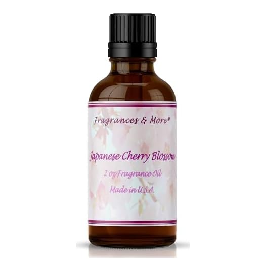 Japanese Cherry Blossom Fragrance Oil | for Soap Making| Candle Making| for Use with Diffusers| Add to Bath & Body Products| Home and Office Scents| 2 oz Amber Glass Bottle