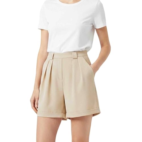 Short taille haute femme fluide contre la chaleur avec sa taille élastique douce