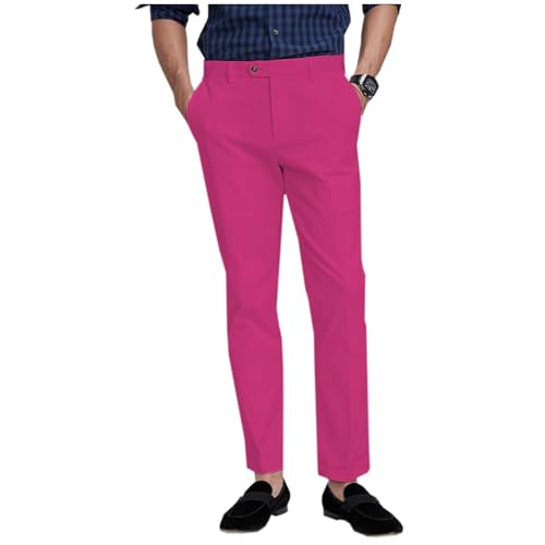 Men's Dress Pants Slacks Work Business Casual Slim Fit Gurkha Pants3