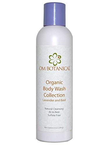 Organic Body Wash Lavender & Basil, All Nautral, Sulfate Free Liquid Soap | Provides No Scrub gentle Exfoliation and Hydration | The Best Body Wash on Amazon