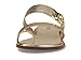 Michael Kors Women's Vera Flat Thong Sandal, Pale Gold, 8.0