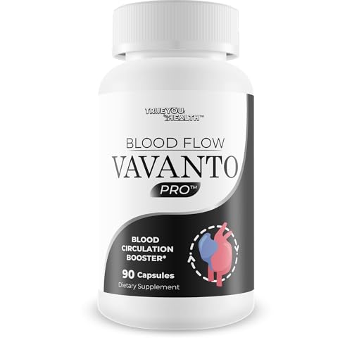 Blood Flow Vavanto Pro - Our Best Blood Circulation Booster - Mens Blood Flow Care - Our Best Blood Flow Support - Blood Flow Capsules - Blood Flow Pills - Max Blood Flow Vavanto Growth Circulation
