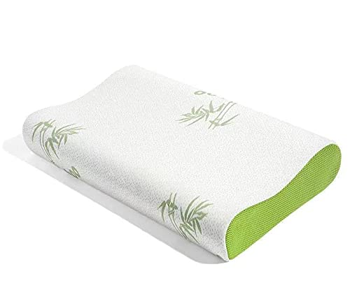 Bamboo Contour Airflow Pillow Pack 1 Memory Foam Orthopedic Head Neck Back Support Anti Allergy Soft