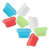 ELAYARD 8個 狮子造型ベビー離乳食保存容器 密封蓋付き 製 冷凍対応 コンパクト軽量 野菜 果物 ご飯用 用食品収納ボックス