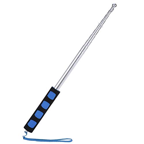 nuoshen Telescopic Flag Pole,Portable Tour Guide Banner Handheld Flag Pole(1.6m/5.25ft, blue)