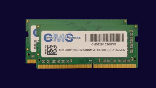 CMS 8GB (2X4GB) DDR2 5300 667MHZ Non-ECC SODIMM Memory Ram �A�b�v�O���[�h IBM LenovoR Thinkpad T61�AT61P Ddr2 Pc5300 Sodimm - B116�ɑΉ�
