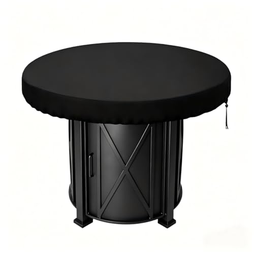 Rond Housse De Protection pour Plaque De Feu 100 Cm Oxford Housse Barbecue Exterieur, Anti-UV Etanche 420D Housse Brasero Rond pour Plaque De Cuisson Et Plaque...