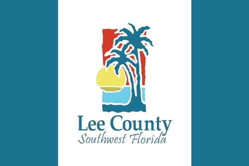 Drapeau Lee County Florida grand format pour mât extérieur