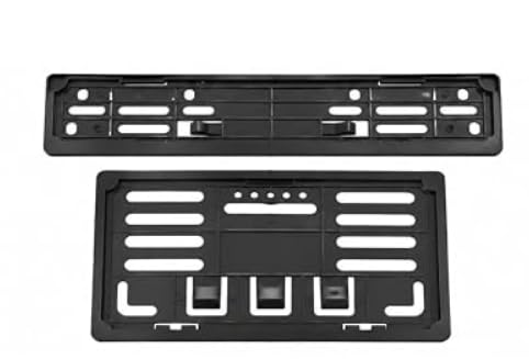Image of HCM Number Plate Frame Set of 2 (Front & Rear) | ABS Quality Plastic | HCM High Class Materials | Easy Installation