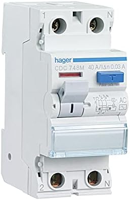 Interrupteur Différentiel 2P 40A 30mA Type A - HAGER CDA749F - 13