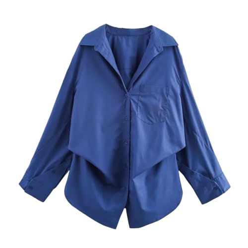 Chemise ample à manches longues Kelsiop, le style idéal pour le bureau