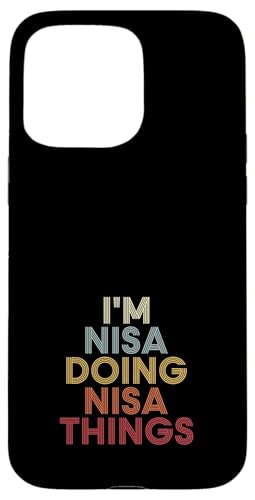 Nisa Name Nisa Personalized Name First Given �X�}�z�P�[�X iPhone 15 Pro Max �p