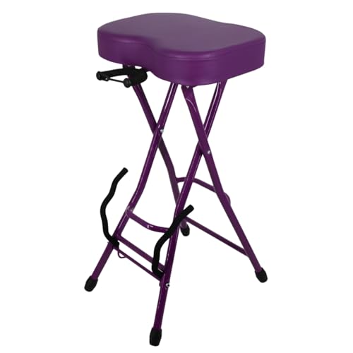 5 CORE Guitar Stool with Guitar Stand Foot Rest Portable