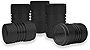 5 Pcs Tire Valve Stem Caps, Aluminum Alloy Tire Valve Stem Caps, Air dust Proof Cover with Rubber Seal, Universal for Cars, SUVs, Bike, Trucks and Motorcycles (Black)