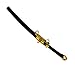 Black Plastic Toy Katana Sword with Removable Sheath for 6-8 Inch Action Figures